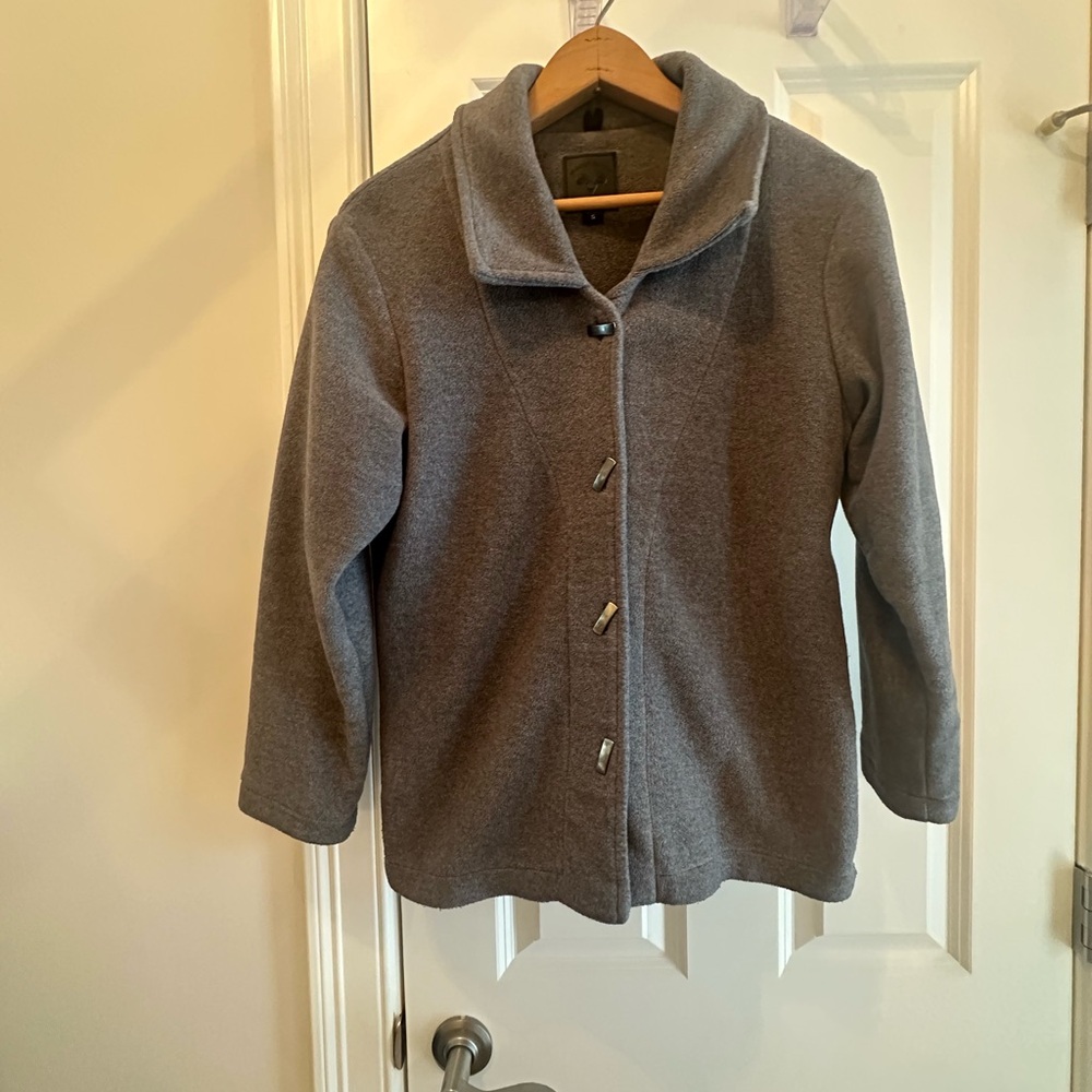 Wooly Bully Wear Gray Fleece Coat Women’s S